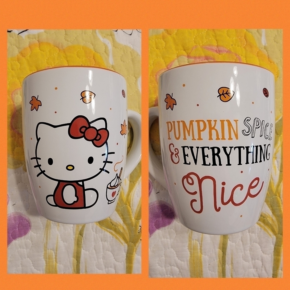 NWOT Hello Kitty Pumpkin Spice Oversized Mug